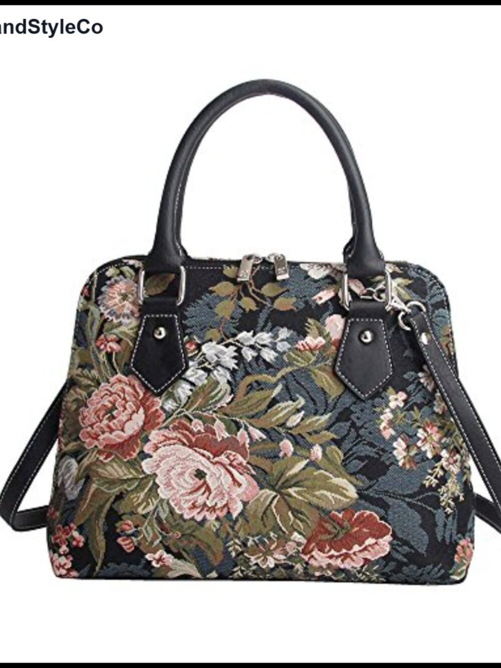 Woven Tapestry Crossbody Bag Convertible Shoulder Purse